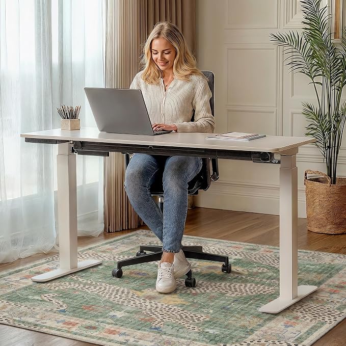48"x60" Office Chair Mat for Hardwood Tile Floor, Under Desk Carpet Protector - Image 2