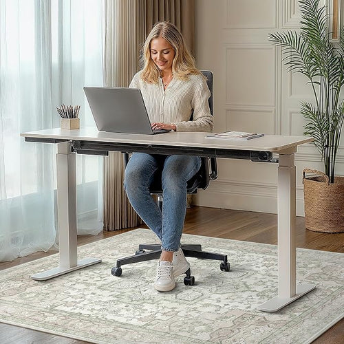 36"x60" Office Chair Mat for Hardwood Tile Floor, Under Desk Carpet Protector - Image 2