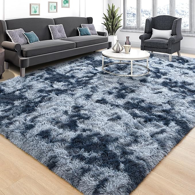 Tepook Soft Fluffy Rugs for Bedroom, 4x6 Area Rug for Living Room, Modern by Tepook