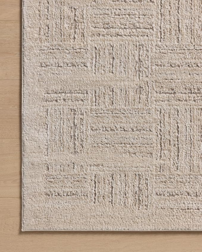Loloi Amber Lewis Monty Collection MOT-01 Ivory/Taupe 2'-7" x 4', .50" Pile - Image 6