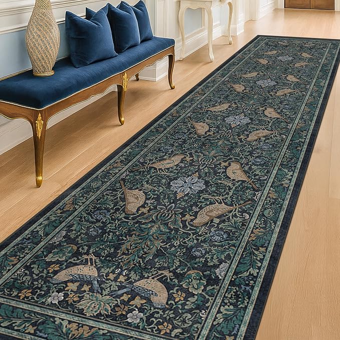 Boho 3x10 Wide Hallway Runner Rug 10 ft, Washable Extra Long Runner Rugs - Image 3
