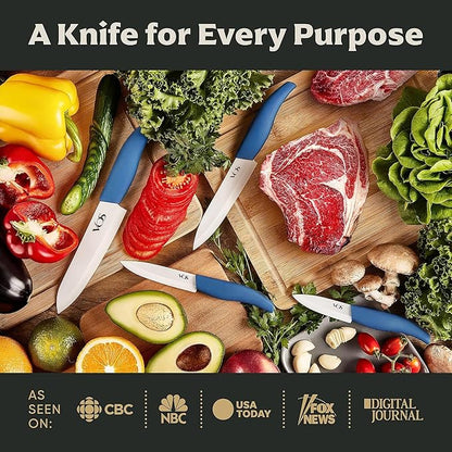 Vos Ceramic Knife Set with Block, Ceramic Knives Set - Image 7