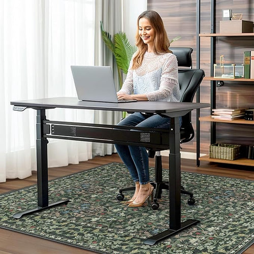 36"x60" Office Chair Mat for Hardwood Tile Floor, Under Desk Carpet Protector - Image 2