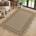 Modern Easy Jute Outdoor Patio Rug, 3x5 Washable Rugs by LORWER