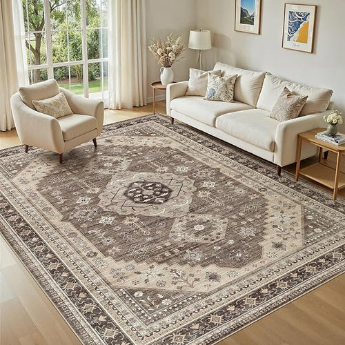 6x9 Washable Area Rug, Large Rugs by JessibouAreaRug