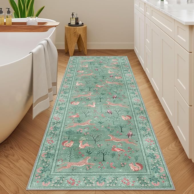 DUKINO 2x6 Rug for Hallway, Washable Kitchen Runner Rug - Image 3