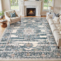 Washable 8x10 Area Rug for Living Room & Dining Room by JessibouAreaRug