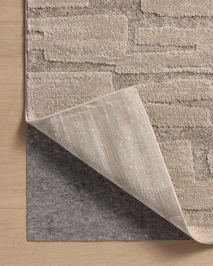 Loloi Amber Lewis Monty Collection MOT-04 Taupe/Beige 4'-0" x 6'-0", .50" Pile - Image 8