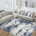 8x10 Area Rug for Living Room Bedroom: Abstract Washable Rug by Tosuoka