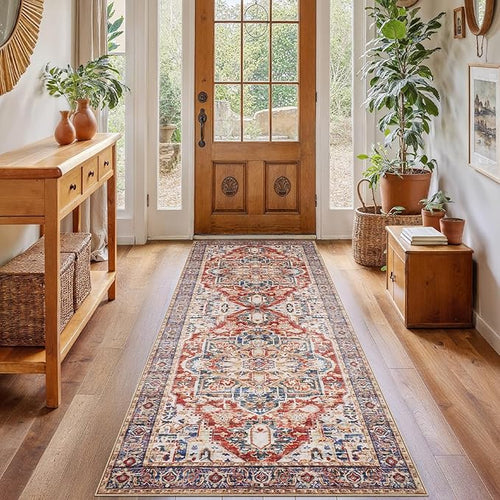 AMADA HOMEFURNISHING 2x6 Washable Runner Rug, Low-Profile Kitchen Rugs by AMADAHOMEFURNISHING