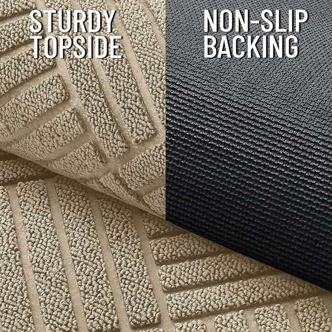 OLANLY Front Door Mat Outside Entrance 35x23, Heavy Duty Sturdy Natural Rubber - Image 3