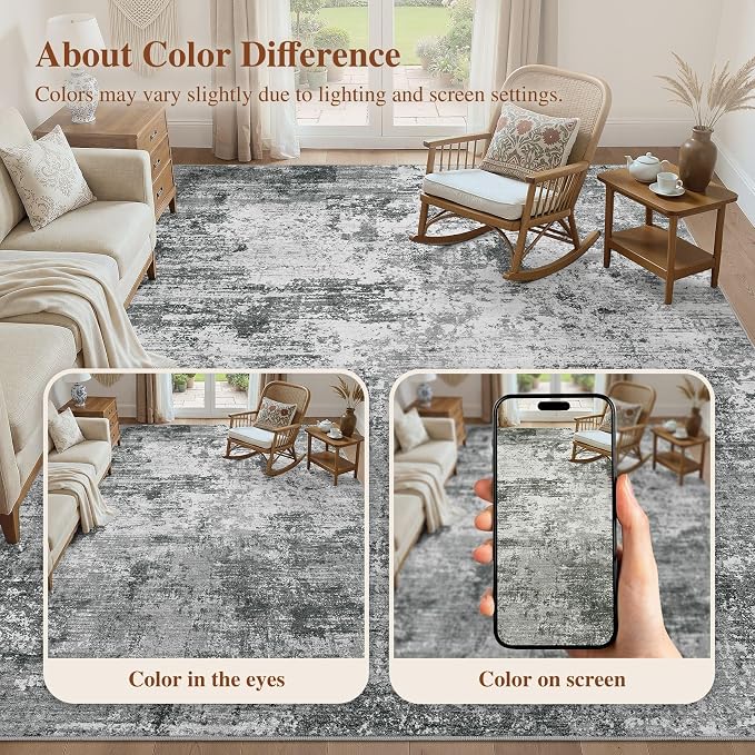 UERMEI 5x7 Area Rug for Living Room - Image 8