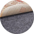 Veken 4 Ft Round Non Slip Cushioned Rug Pad Gripper, Felt and Silicone Backing by Veken