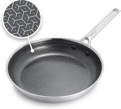 GreenPan Hybrid 10” Nonstick Stainless Steel Frying Pan, APEX Tri-Ply by GreenPan