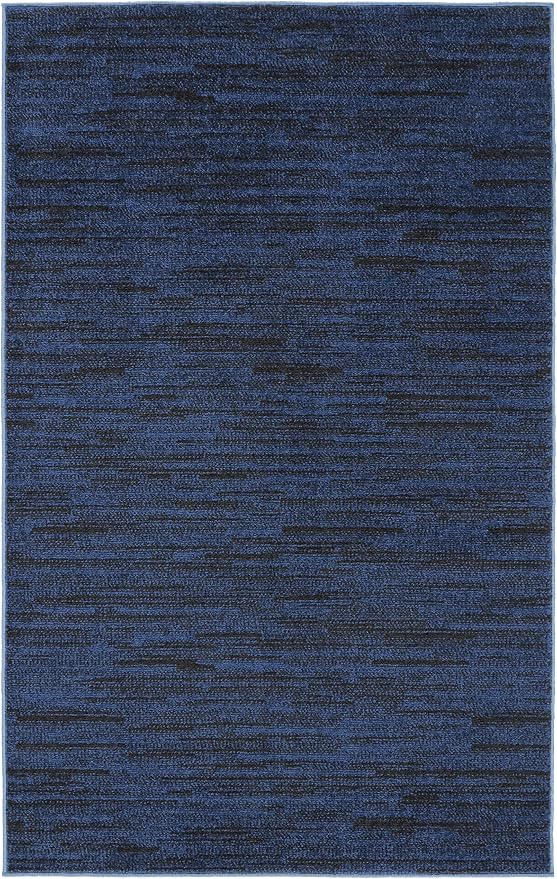 Nourison Home Nourison Essentials Midnight Blue 3' x 5' Area Rug - Image 6