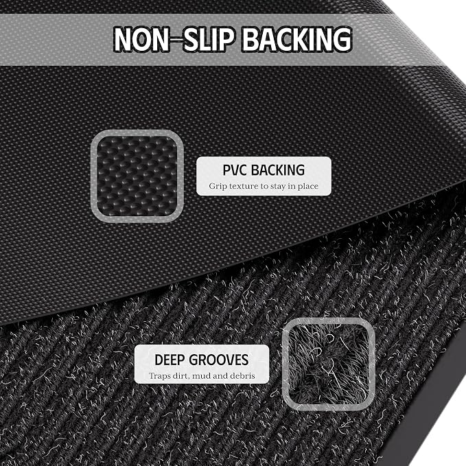 Large Commercial Floor Mat, All-Season Non-Slip Entry Mat, Absorbent & Stain - Image 5