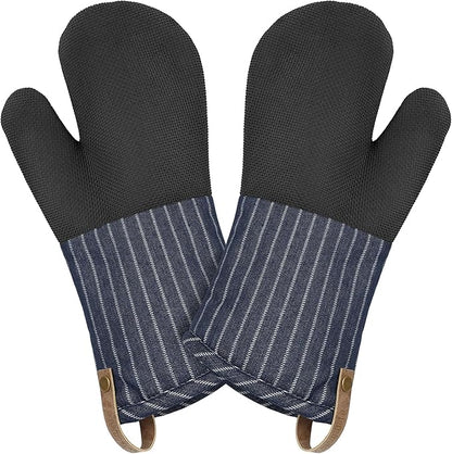 Cuisinart Heritage Kitchen Oven Mitts – Heat-Resistant Kitchen Mitts by BestBrands