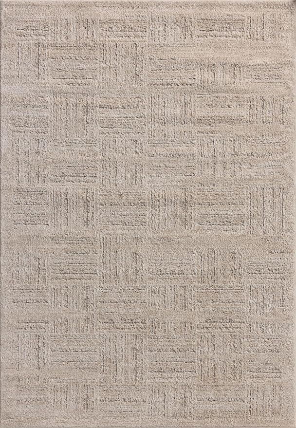 Loloi Amber Lewis Monty Collection MOT-01 Ivory/Taupe 2'-7" x 4', .50" Pile - Image 2