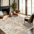 CHAMPLANT Washable Area Rug 8'x10' Retro Boho Design Non-Shedding Non-Slip Easy by CHAMPLANT