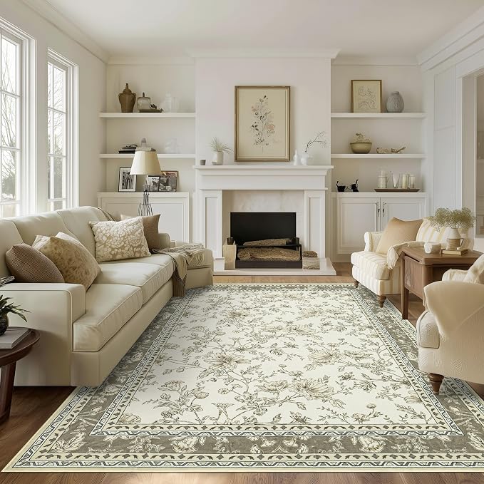 Large Neutral Beige Area Rug 10x12 - Image 7