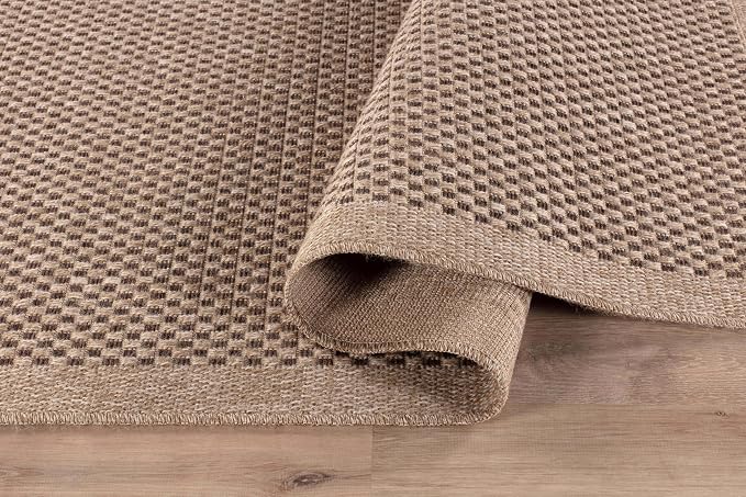 CAMILSON Easy Jute Rug 2x3, Indoor Outdoor Natural Color Fiber Area Rugs - Image 7