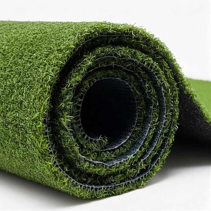 Ottomanson Artificial Grass Turf Runner Pro 31" x 12', Fake Grass Rug by Ottomanson