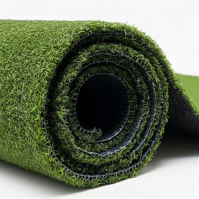 Ottomanson Artificial Grass Turf Runner Pro 31" x 18', Fake Grass Rug by Ottomanson
