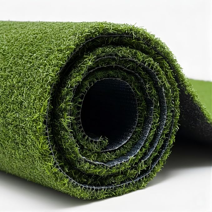 Ottomanson Artificial Grass Rug Pro 78" x 10', Indoor Outdoor Fake Grass Rug by Ottomanson