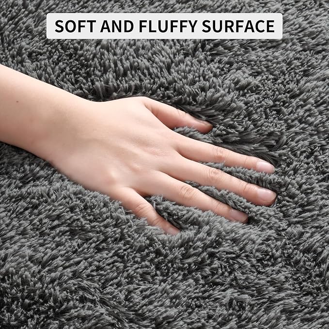 Tepook Soft Fluffy Rugs for Bedroom, 4x6 Area Rug for Living Room, Modern - Image 7