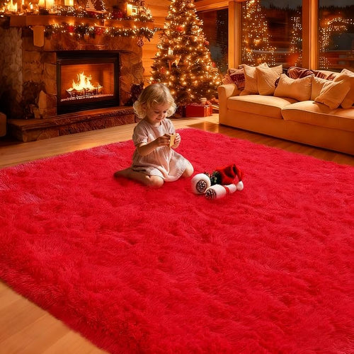 6x9 Rugs for Living Room, Rugs for Bedroom, Plush Fluffy Carpet, Non-Slip - Image 2
