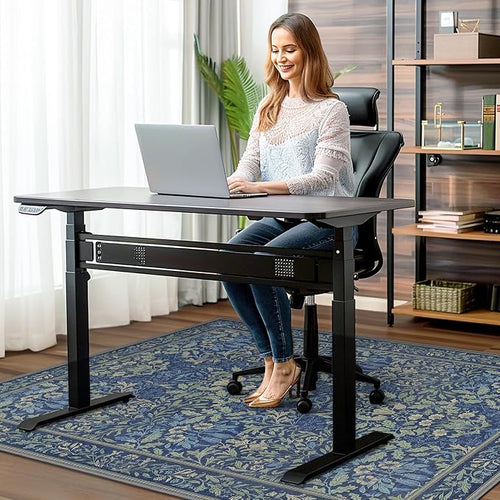 36"x60" Office Chair Mat for Hardwood Tile Floor, Under Desk Carpet Protector - Image 2