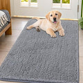 Smiry Dog Door Mat for Muddy Paws 44x32, Absorbent Dirt Trapper, Non-Slip by Smiry