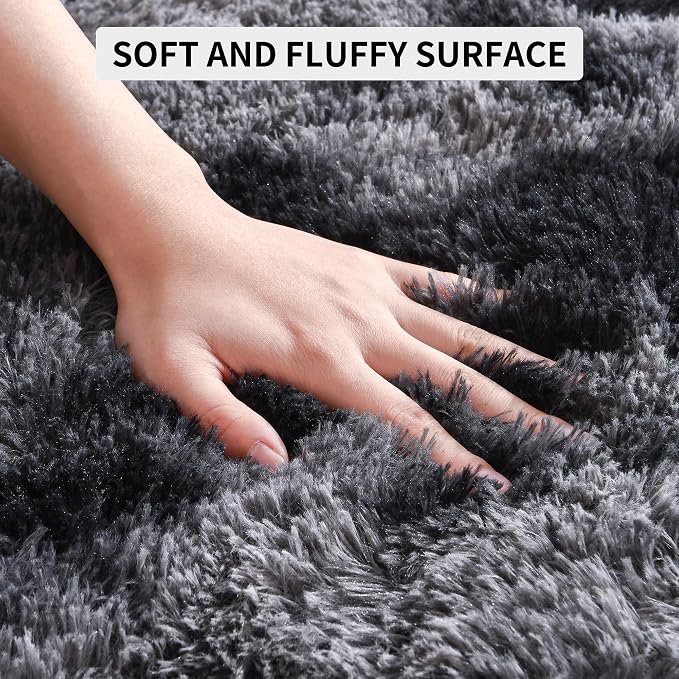 Tepook Fluffy Large Rugs for Living Room, 8x10 Area Rugs for Bedroom, Modern - Image 7