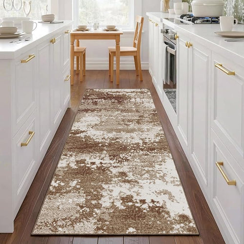 2x5 Brown Rug Runners for Hallways Kitchen Non Slip Washable Entryway Runner by Acapet