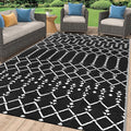 Smiry Outdoor Rug 8x10 ft, Waterproof Reversible Plastic Straw Rugs, Boho by Smiry