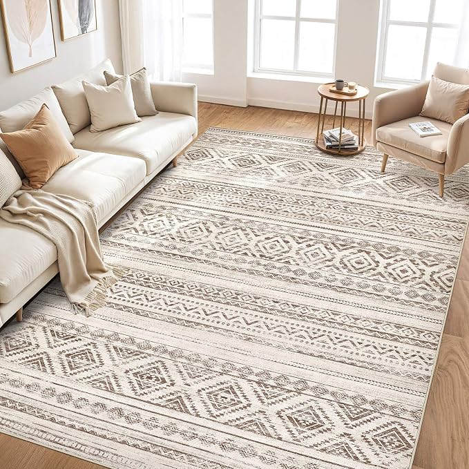 cotiled 7x9 Area Rugs Living Room Rug: Washable Boho Rugs - Image 5