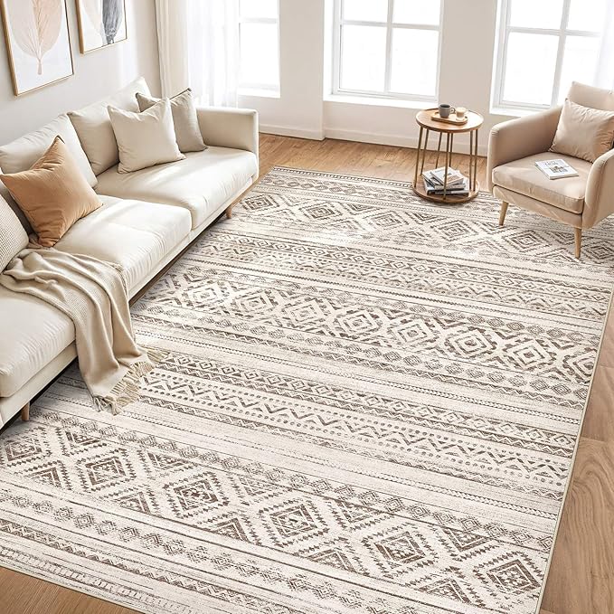 cotiled 10x12 Area Rugs Living Room Rug: Washable Boho Rugs - Image 5