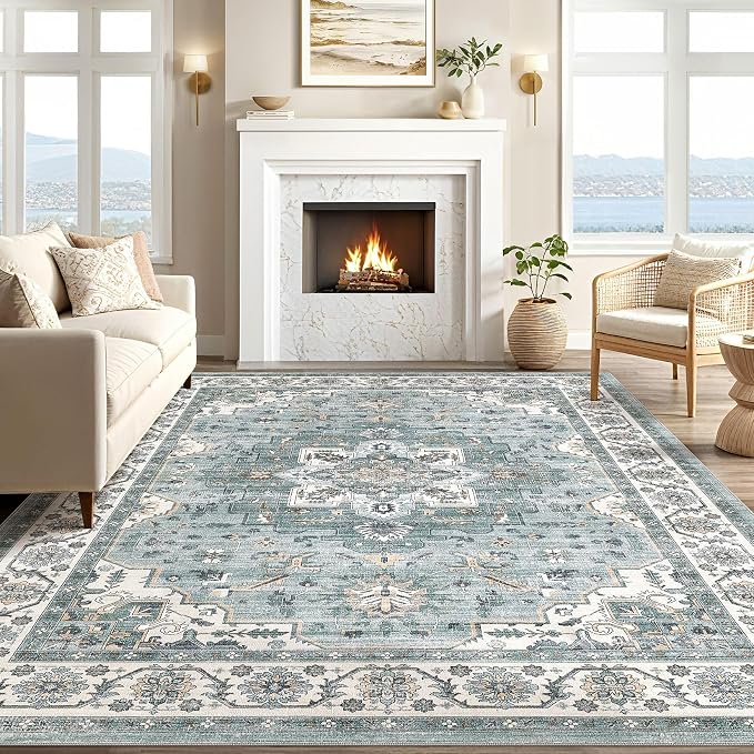 Vintage Living Room Area Rug 5x7 - Image 5