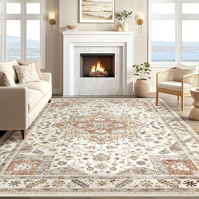 Vintage Living Room Area Rug 10x14 - Image 6