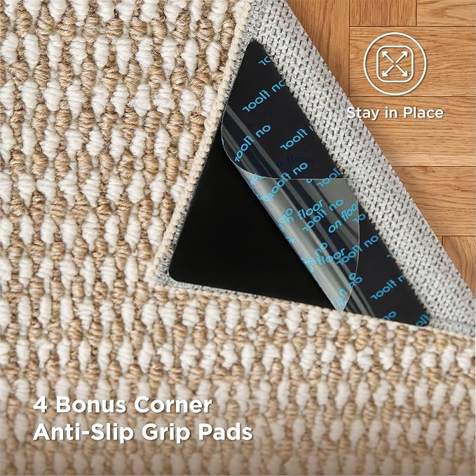 Bedsure 8x10 Faux Wool Area Rugs - Image 3