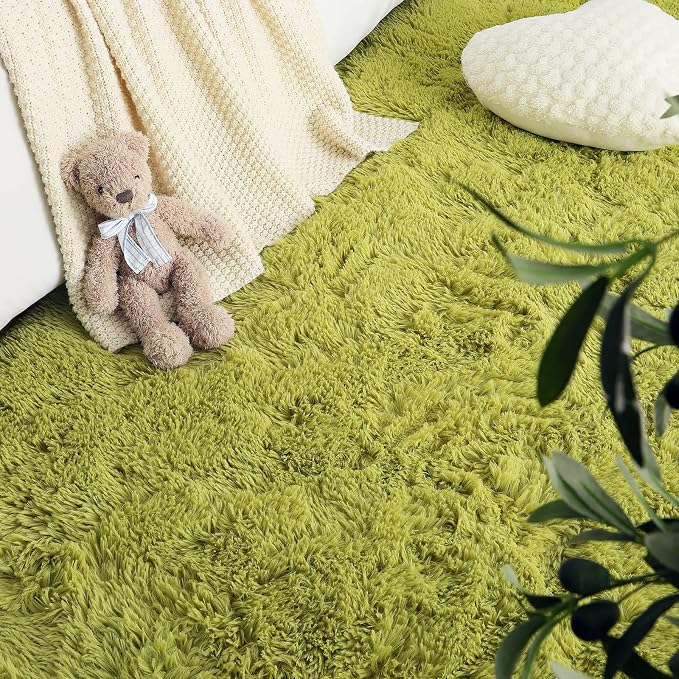 LOCHAS Ultra Soft Indoor Modern Area Rugs Fluffy Living Room Carpets - Image 7