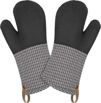 Cuisinart Heritage Kitchen Oven Mitts – Heat-Resistant Kitchen Mitts by BestBrands