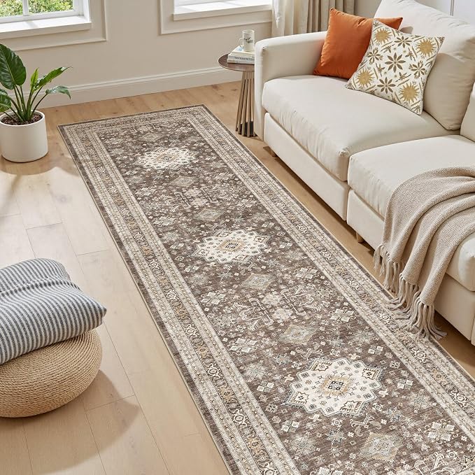 Vintage Hallway Runner Rug 2x8: Large Soft Washable Entryway - Image 5
