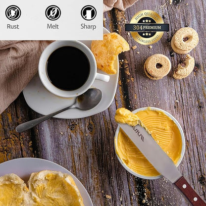 Straight Icing Spatula Stainless Steel Baking Set of 6" - Image 7