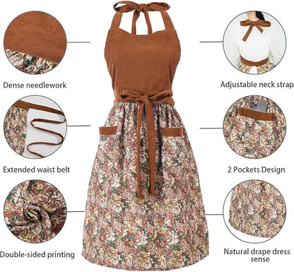 Cute Floral Aprons for Women - Image 4