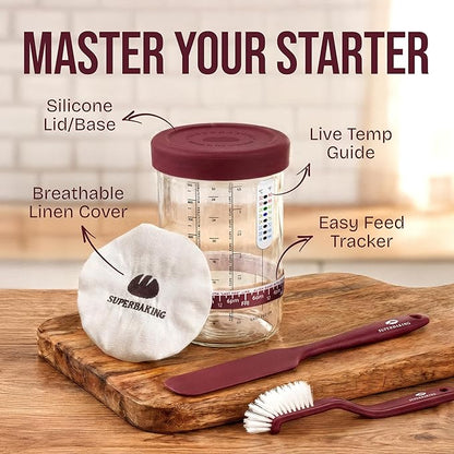 Superbaking Sourdough Starter Kit, Sourdough Bread Baking Supplies, Sourdough - Image 7