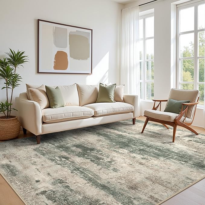 BEIMO Area Rugs 6x9 for Living Room Bedroom, Modern Abstract Machine Washable by BEIMO