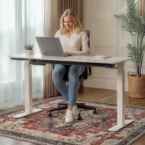 36"x60" Office Chair Mat for Hardwood Tile Floor, Under Desk Carpet Protector - Image 2