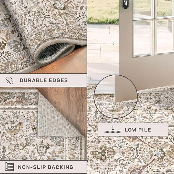 Hazo Haus Boho Moss 2'6"x10' Long Hallway Runner Rug - Image 5