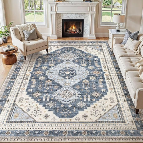 10x14 Washable Area Rug, Large Rugs by JessibouAreaRug